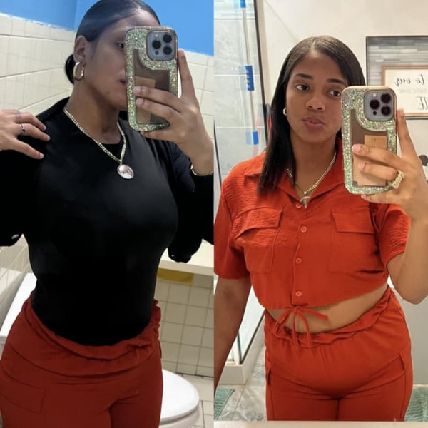 Before and after comparison