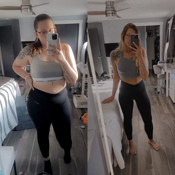 Before and after comparison