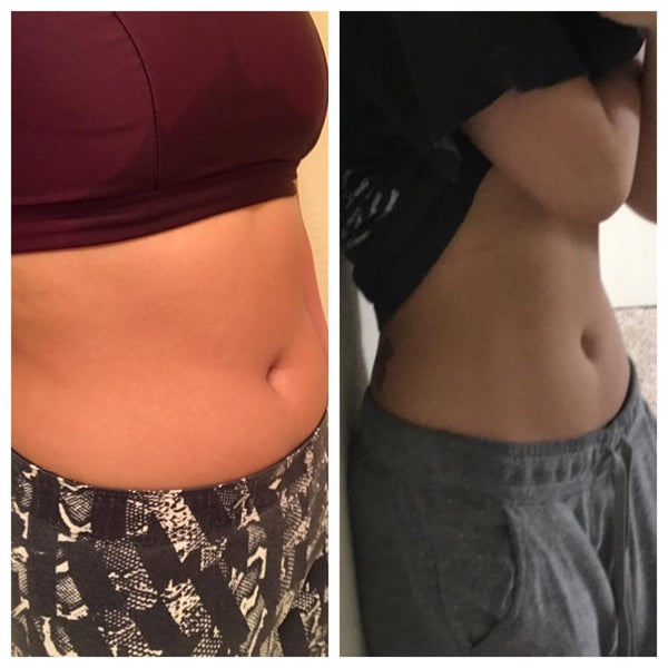 Before and after comparison